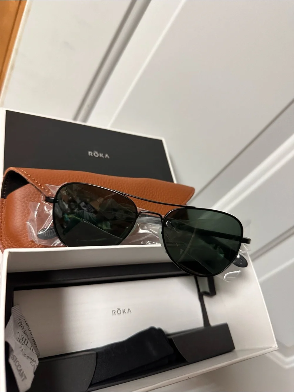 Roka Rio Ti Matte Black Titanium/Dark Carbon Polarized Sunglasses NEW